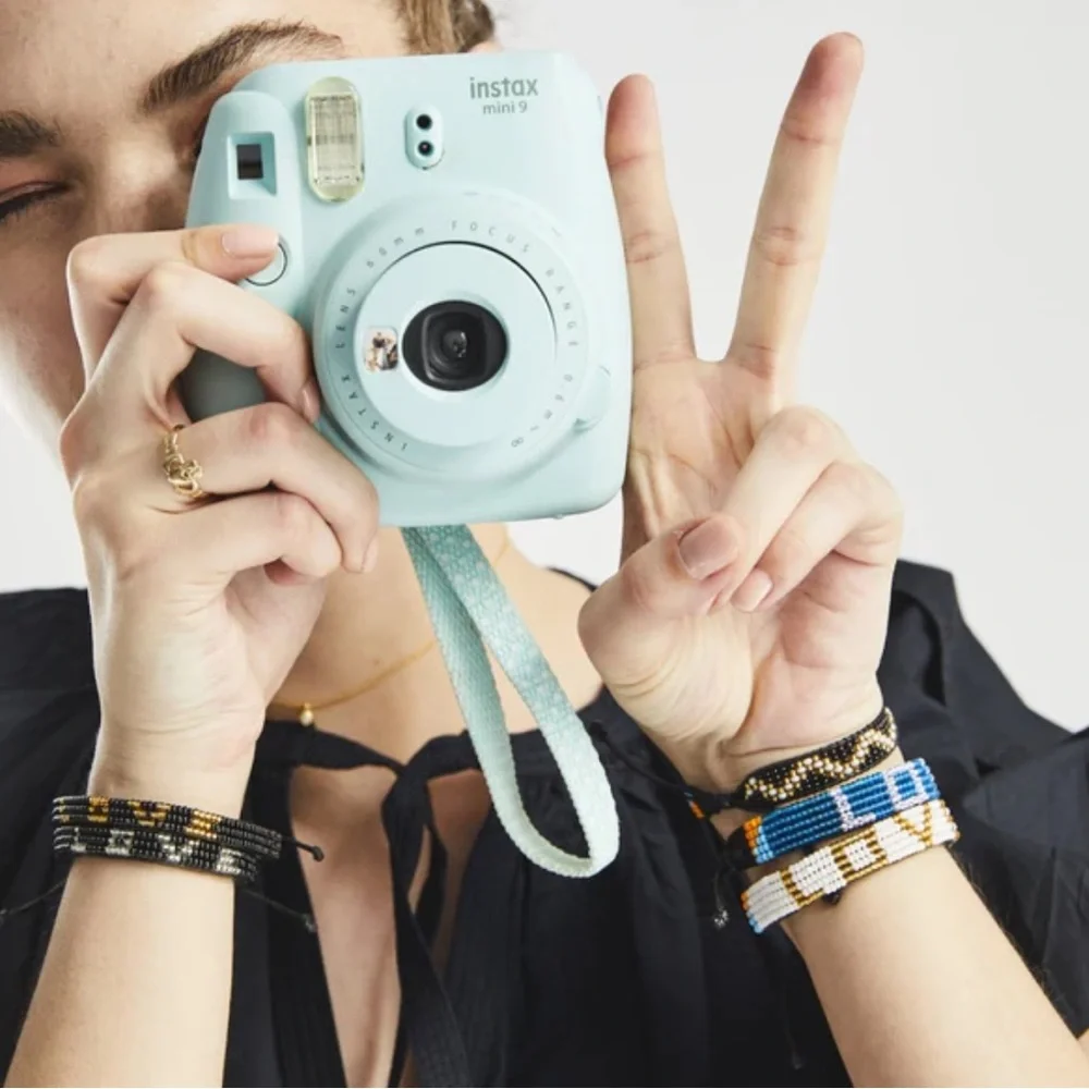 🩶🩵 NWT LOVE Bracelet • Gray/Turquoise UBUNTU Life Handwoven/Beaded • Adjustable - Picture 2 of 10